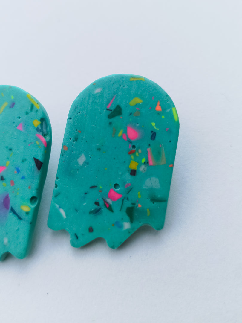 Boucles d'oreilles Irene - Formes originales terrazzo