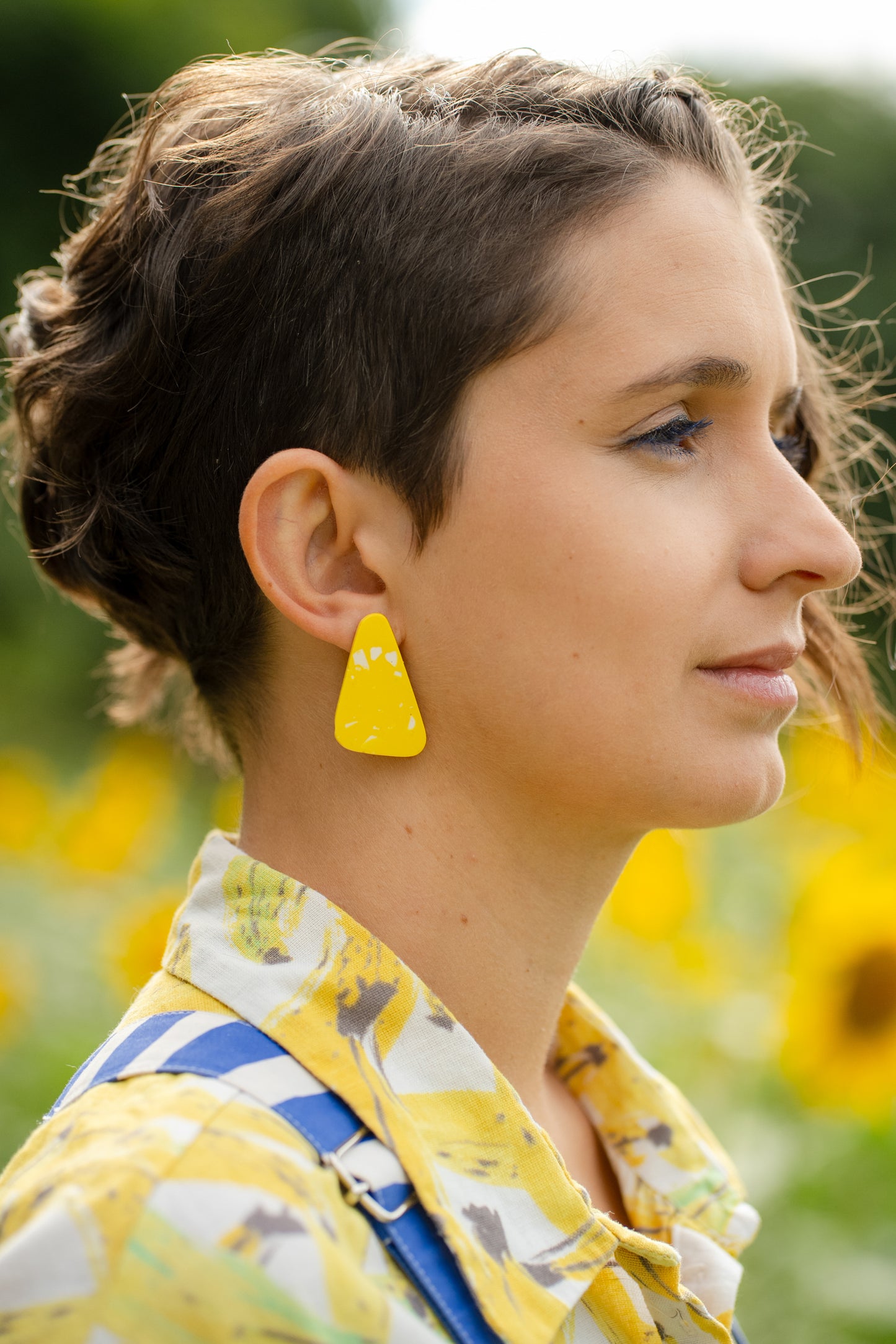Boucles d'oreilles Alma - Motifs Terrazzo fait main