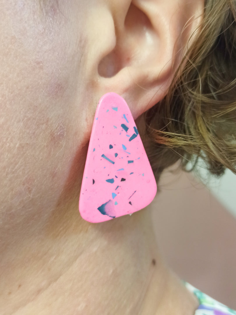 Boucles d'oreilles Alma - Motifs Terrazzo fait main