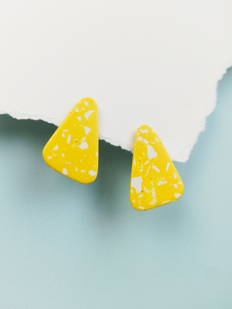 Boucles d'oreilles Alma - Motifs Terrazzo fait main