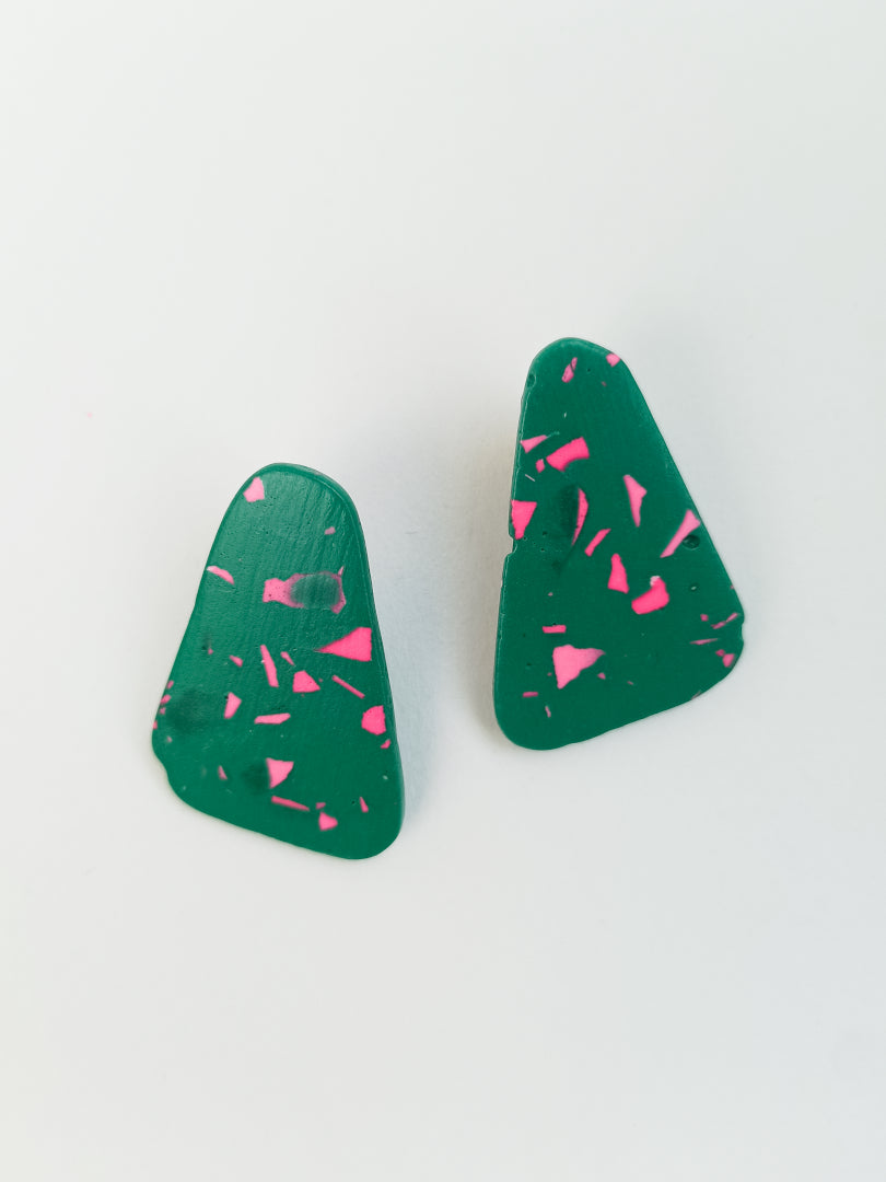 Boucles d'oreilles Alma - Motifs Terrazzo fait main