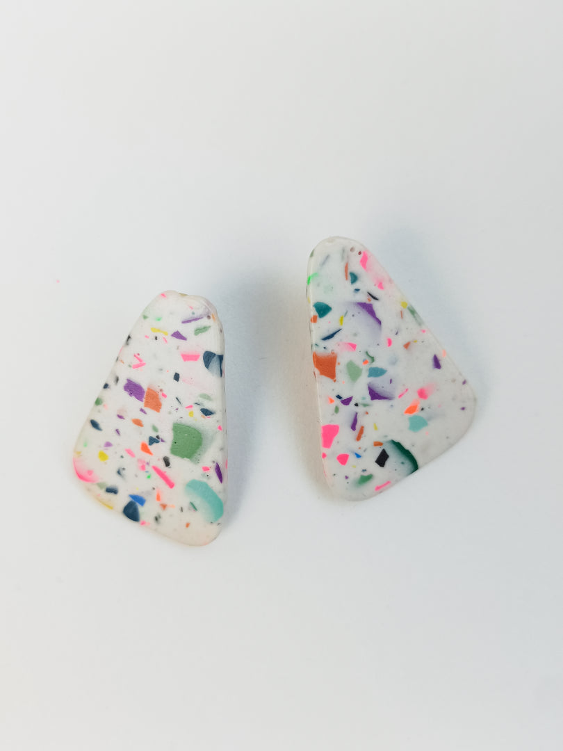 Boucles d'oreilles Alma - Motifs Terrazzo fait main