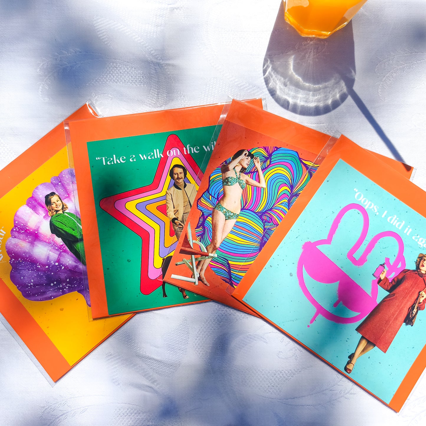 Cartes postales collage vintage - Collection Paper Pop