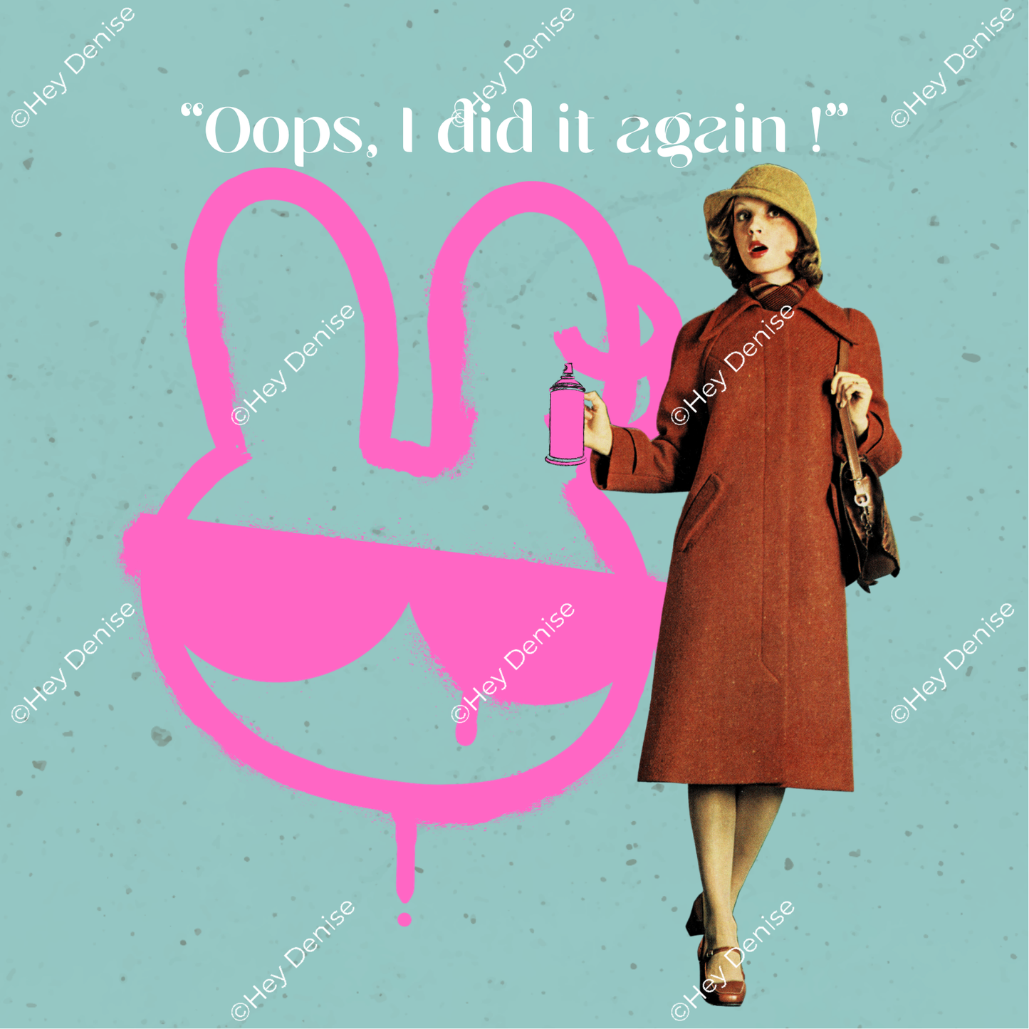 Cartes postales collage vintage - Collection Paper Pop