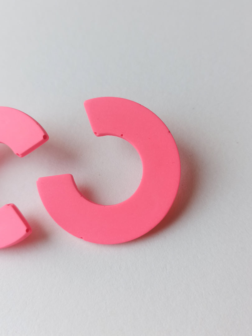 Boucles d'oreilles DeuxC - graphiques et colorées