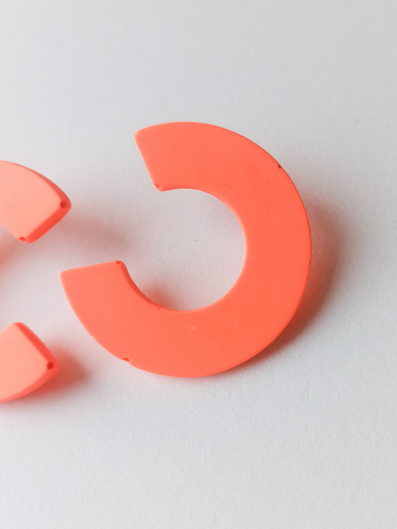 Boucles d'oreilles DeuxC - graphiques et colorées