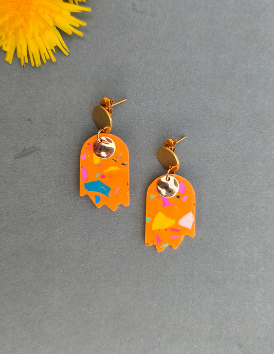 Boucles d'oreilles Susie - fabrication artisanale en Jesmonite